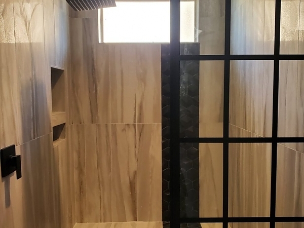 complete bathroom remodelafter